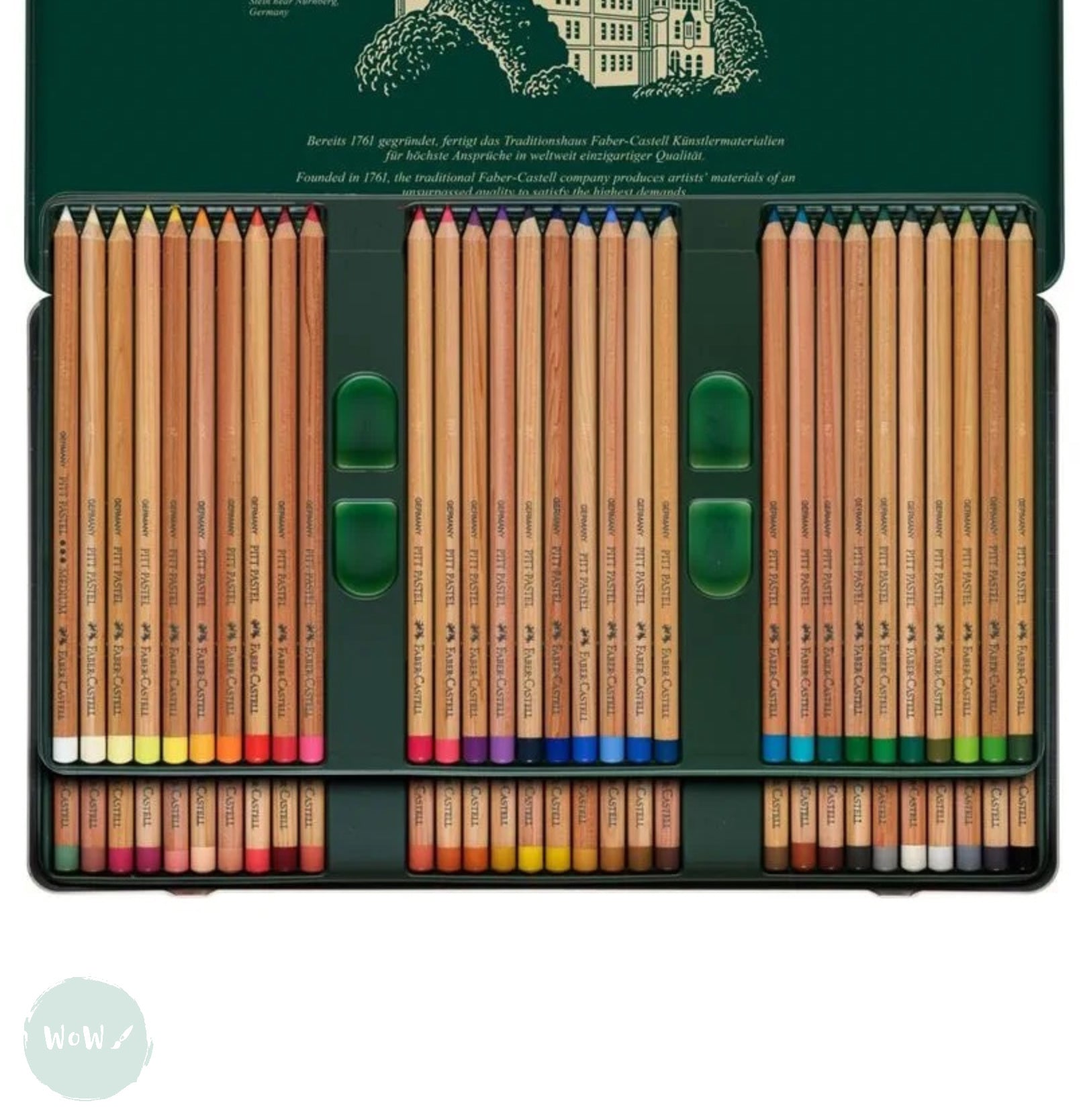 Pastel Pencil Sets - Faber Castell - PITT – Tin of 60 - ONE THIRD