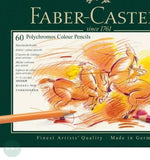 Coloured Pencil Sets - Faber Castell POLYCHROMOS - 60 Tin - ONE THIRD OFF RRP