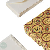 Watercolour Paper Blank Greeting Cards & Envelopes - 130 x 170mm - Fabriano - MEDIOEVALIS AVORIO - Pack of 20