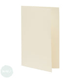 Watercolour Paper Blank Greeting Cards & Envelopes - FOLDED - 23 x 17cm to suit included 12 x 18cm envelopes - Fabriano - MEDIOEVALIS AVORIO - TEN