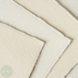 Watercolour Paper Blank Greeting Cards & Envelopes - FOLDED - 23 x 17cm to suit included 12 x 18cm envelopes - Fabriano - MEDIOEVALIS AVORIO - TEN