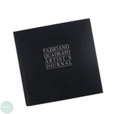 FABRIANO Hardback 6.3 x 6.3" (16 x 16 cm) Sewn Bound - Ingres QUADRATO Artists Journal (BLACK COVER)