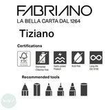 TEXTURED COLOURED PAPER - TIZIANO Ingres - 160 gsm - 50 x 65 cm - 5 sheets -  Bianco (White)
