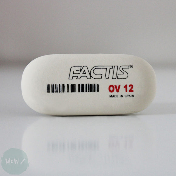 ERASER- FACTIS -  OV12 Large Oval Soft Plastic Eraser