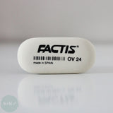 ERASER- FACTIS -  OV24 Oval Soft Plastic Eraser
