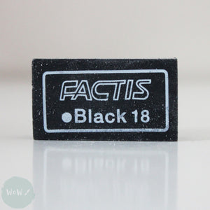 ERASER- FACTIS -  Black 18 Plastic Eraser