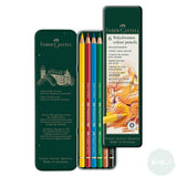 Coloured Pencil Sets - Faber Castell POLYCHROMOS - 6 Tin