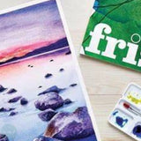 WATERCOLOUR BOARD - FRISK - 2mm thick - NOT (COLD PRESSED) SURFACE - PACK OF 4 - 11 x 15”