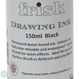 Drawing Ink- FRISK - 150ml Bottle - Black