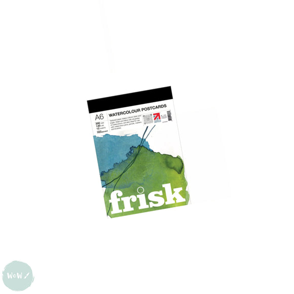 FRISK 'Postcard' NOT Surface Watercolour Paper Pad, A6, 300gsm, 12 sheets