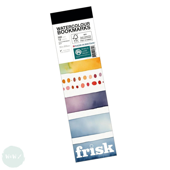 Watercolour Postcard - Frisk - BOOKMARK PAD - 300gsm - COLD PRESSED Surface