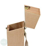 BRUSH STORAGE & CARRYING -  Wooden Brush Case