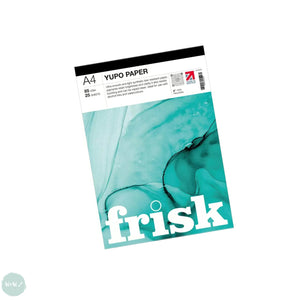 YUPO Synthetic Paper - FRISK - WHITE - 85gsm - A4 Pad (25 sheets)