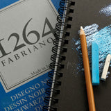 BLACK PAPER - Pad -SPIRAL BOUND - Fabriano - 1264 -200gsm -A4