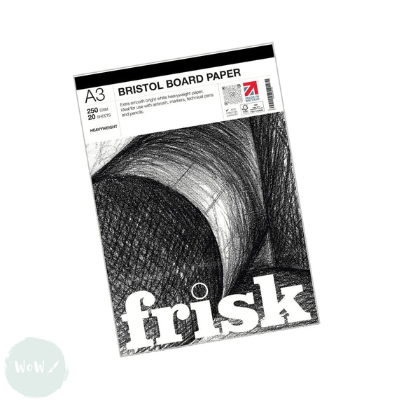 Bristol Board Pad - FRISK - 250gsm - A3