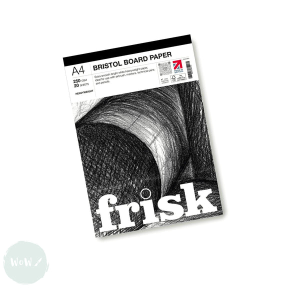 Bristol Board Pad - FRISK - 250gsm - A4