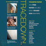 Tracing Down - TRACEDOWN  - A3 - Single sheet - WHITE