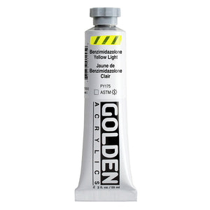 ARTISTS ACRYLIC PAINT - Golden HEAVY BODY -  59ml tube -  Benzimidazolone Yellow Light III