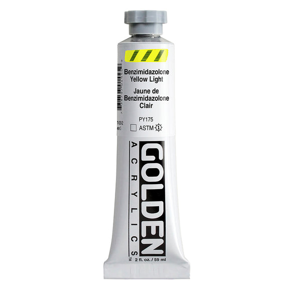 ARTISTS ACRYLIC PAINT - Golden HEAVY BODY -  59ml tube -  Benzimidazolone Yellow Light III