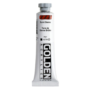 ARTISTS ACRYLIC PAINT - Golden HEAVY BODY -  59ml tube -  	Burnt Sienna I