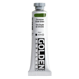 ARTISTS ACRYLIC PAINT - Golden HEAVY BODY -  59ml tube -  	Chrome Oxide Green III