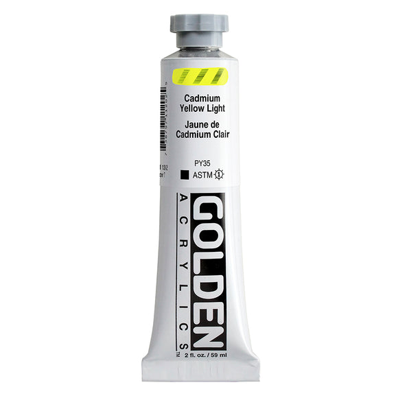 ARTISTS ACRYLIC PAINT - Golden HEAVY BODY -  59ml tube -  C.P. Cadmium Yellow Light  VII