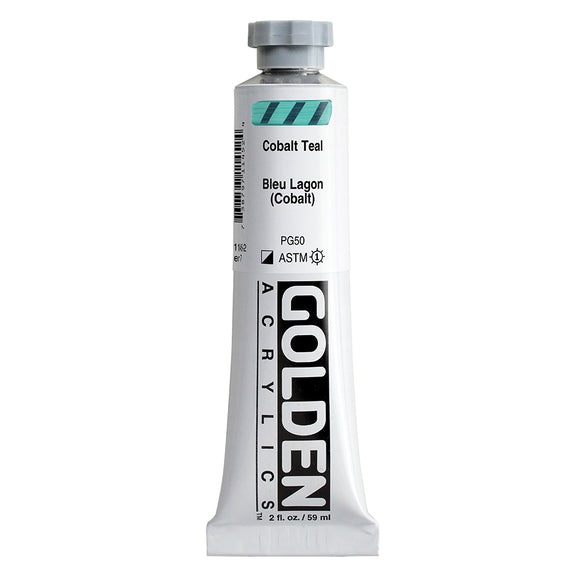 ARTISTS ACRYLIC PAINT - Golden HEAVY BODY -  59ml tube -   Cobalt Teal VII