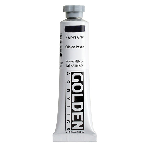 ARTISTS ACRYLIC PAINT - Golden HEAVY BODY -  59ml tube -  Paynes Gray  II