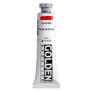 ARTISTS ACRYLIC PAINT - Golden HEAVY BODY -  59ml tube -  	Pyrrole Red  VIII