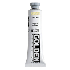 ARTISTS ACRYLIC PAINT - Golden HEAVY BODY -  59ml tube -  	Titan Buff  I