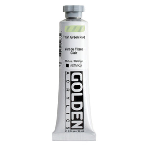 ARTISTS ACRYLIC PAINT - Golden HEAVY BODY -  59ml tube -  	Titan Green Pale  I