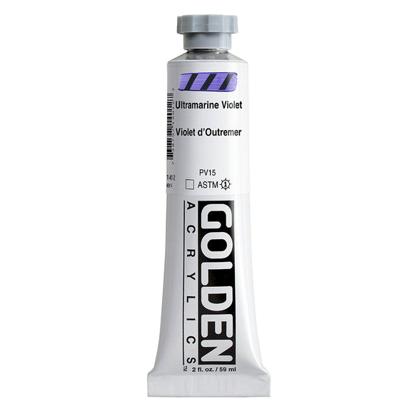 ARTISTS ACRYLIC PAINT - Golden HEAVY BODY -  59ml tube -  	Ultramarine Violet  IV