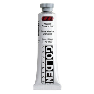 ARTISTS ACRYLIC PAINT - Golden HEAVY BODY -  59ml tube -  Alizarin Crimson Hue  VII