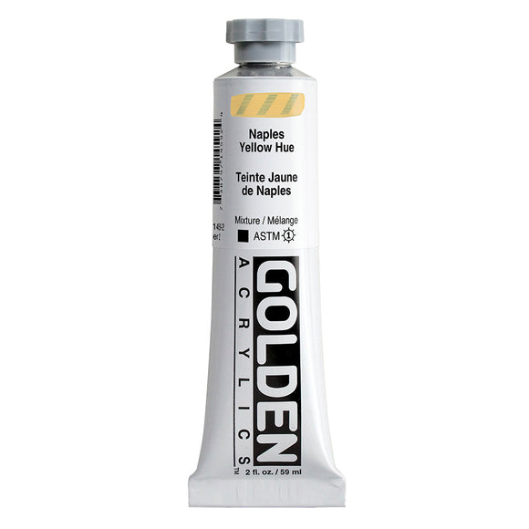 ARTISTS ACRYLIC PAINT - Golden HEAVY BODY -  59ml tube -  	Naples Yellow Hue  II