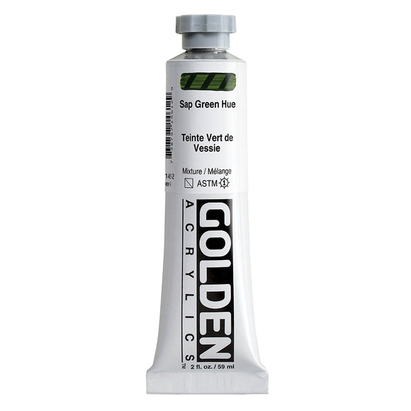 ARTISTS ACRYLIC PAINT - Golden HEAVY BODY -  59ml tube -  	Sap Green Hue  IV