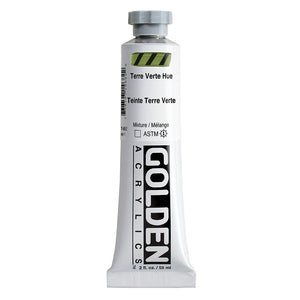 ARTISTS ACRYLIC PAINT - Golden HEAVY BODY -  59ml tube -  Terre Verte Hue  I