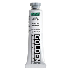 ARTISTS ACRYLIC PAINT - Golden HEAVY BODY -  59ml tube -  	Viridian Green Hue I