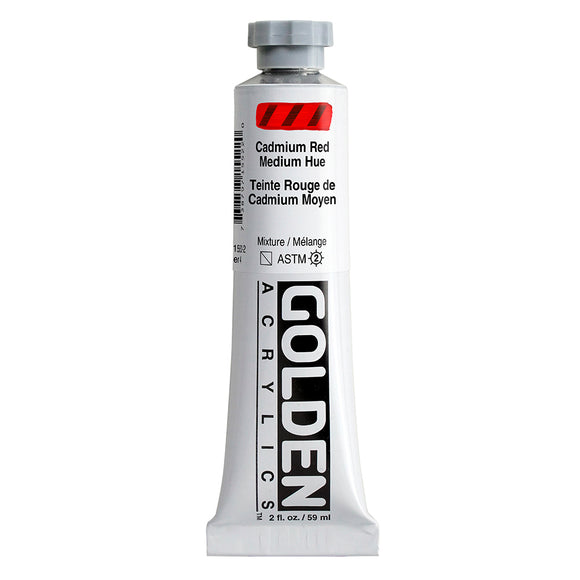 ARTISTS ACRYLIC PAINT - Golden HEAVY BODY -  59ml tube -  Cadmium Red Hue  IV