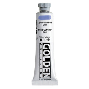 ARTISTS ACRYLIC PAINT - Golden HEAVY BODY -  59ml tube -  	Light Ultramarine Blue  II