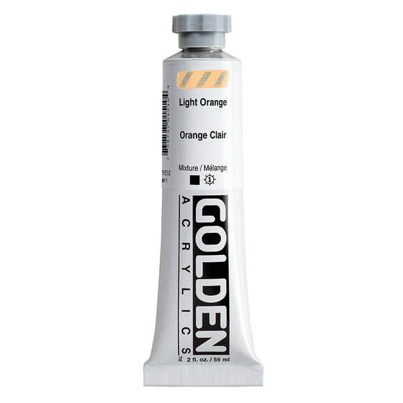 ARTISTS ACRYLIC PAINT - Golden HEAVY BODY -  59ml tube -   Light Orange  IV