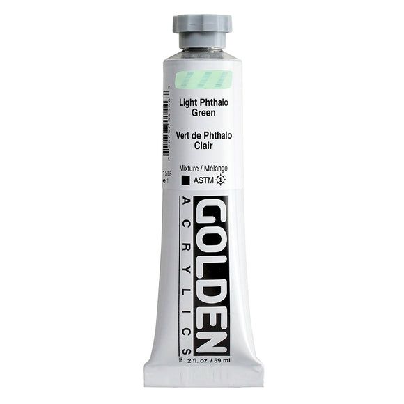 ARTISTS ACRYLIC PAINT - Golden HEAVY BODY -  59ml tube - Light Phthalo Green l