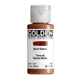 ARTISTS ACRYLIC PAINT - Golden FLUID - 30ml (1.US fl.oz)- Burnt Sienna I