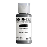 ARTISTS ACRYLIC PAINT - Golden FLUID - 30ml (1.US fl.oz)- Carbon Black I