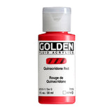 ARTISTS ACRYLIC PAINT - Golden FLUID - 30ml (1.US fl.oz)- Quinacridone Red  VI
