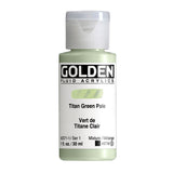 ARTISTS ACRYLIC PAINT - Golden FLUID - 30ml (1.US fl.oz)- Titan Green Pale  I