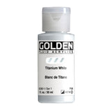 ARTISTS ACRYLIC PAINT - Golden FLUID - 30ml (1.US fl.oz)- Titanium White  I