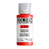 ARTISTS ACRYLIC PAINT - Golden FLUID - 30ml (1.US fl.oz)- Cadmium Red Medium Hue  IV