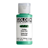 ARTISTS ACRYLIC PAINT - Golden FLUID - 30ml (1.US fl.oz)- Viridian Green Hue I