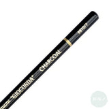 CHARCOAL PENCIL - SINGLE - Koh-i-Noor- GIOCONDA Extra Charcoal - BLACK - SOFT