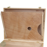 Artists Wooden Storage Box- SKETCH BOX WITH CARRY HANDLE